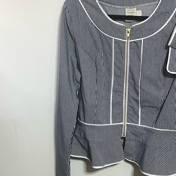 Shabby Apple Striped Jacket Sz 8 - Picture 3 of 10